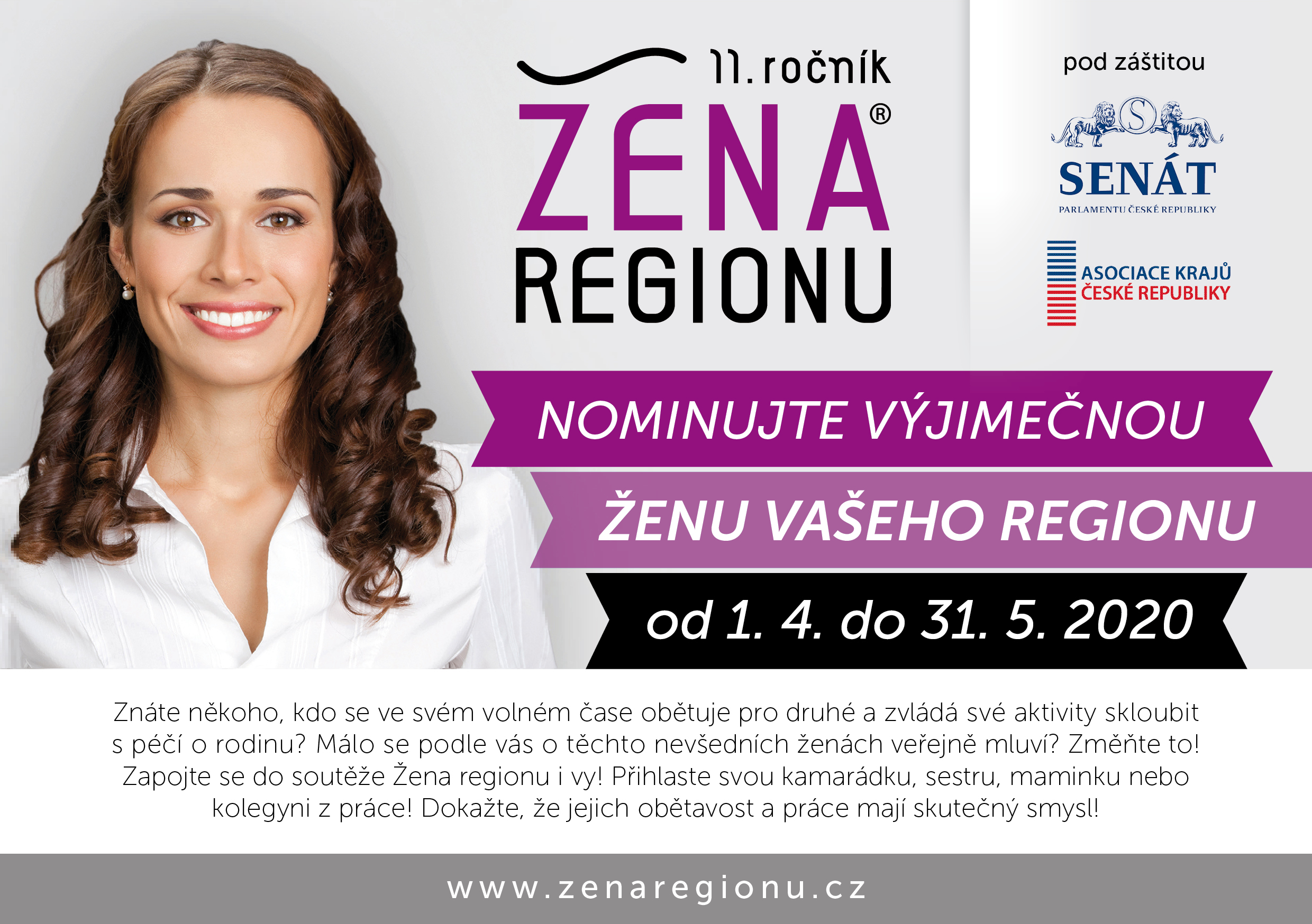 Celonárodní projekt Žena regionu zahajuje nominace